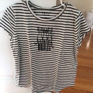 Loft vintage soft cat tee